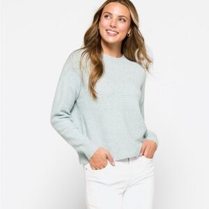 Vero Moda sadella textured crewneck sweater